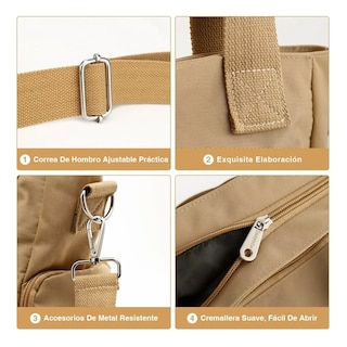 Foto 2 | Elegante Bolso Resistente Al Agua Y Antirrobo Para Mujer