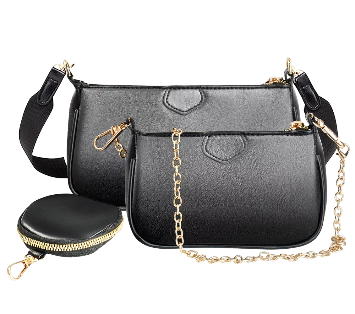 Foto 2 pulgar | Bolsa 3 En 1 Moda Mujer Bandolera Crossbody Monedero Cartera