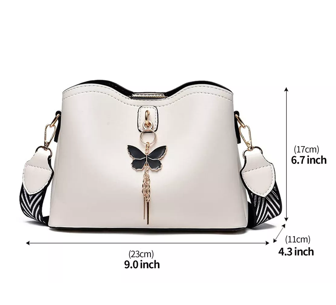 Foto 2 | Bolsa Bandolera Belug Blanca