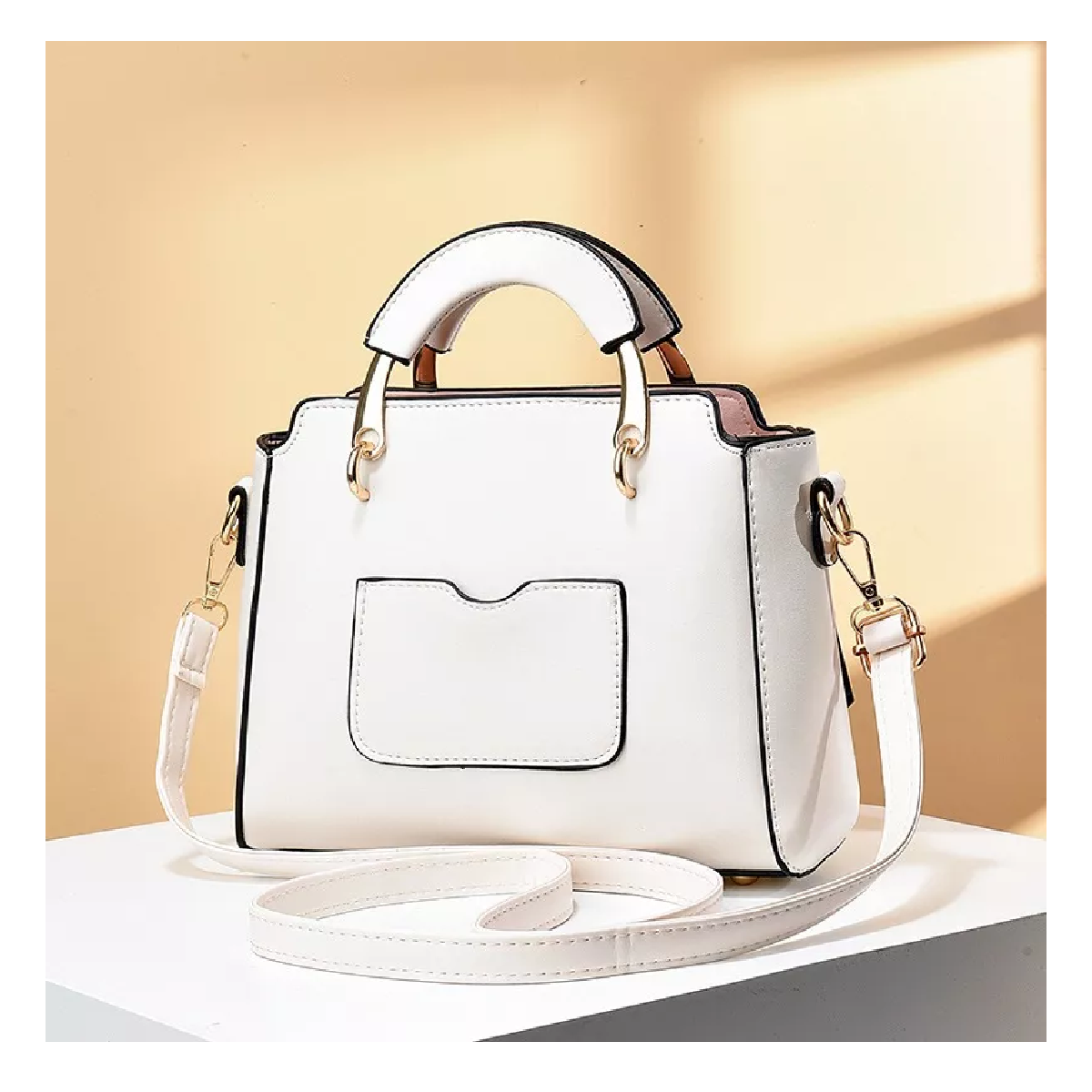 Foto 3 pulgar | Bolso Casual Vintage Blanca para Mujer
