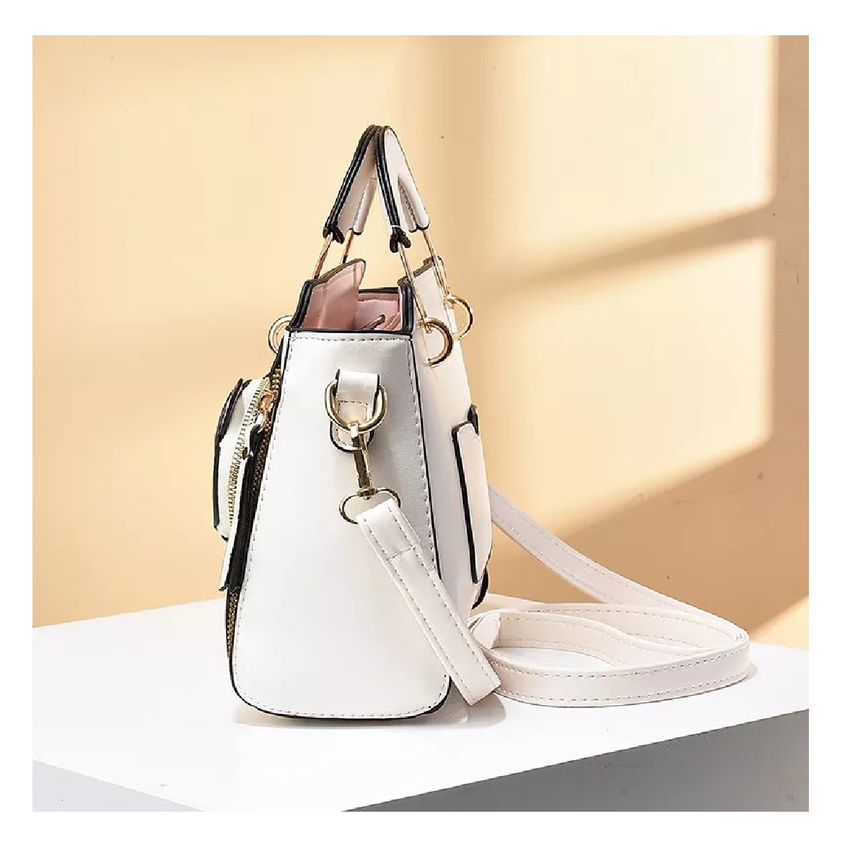 Foto 4 pulgar | Bolso Casual Vintage Blanca para Mujer