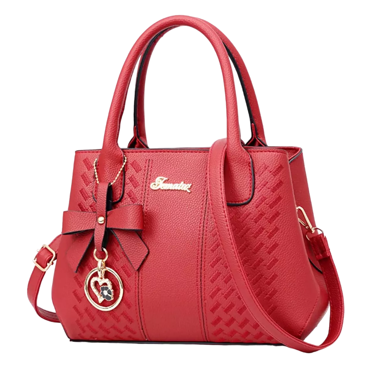 Bolso de Mano Tote Color Rojo