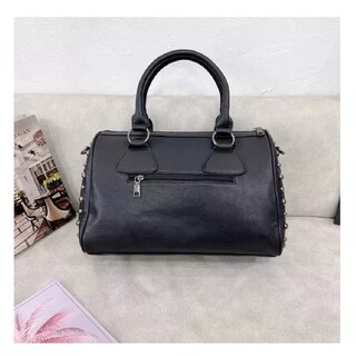 Foto 2 | Bolso de Mano Gótico de Cuero Color Negro