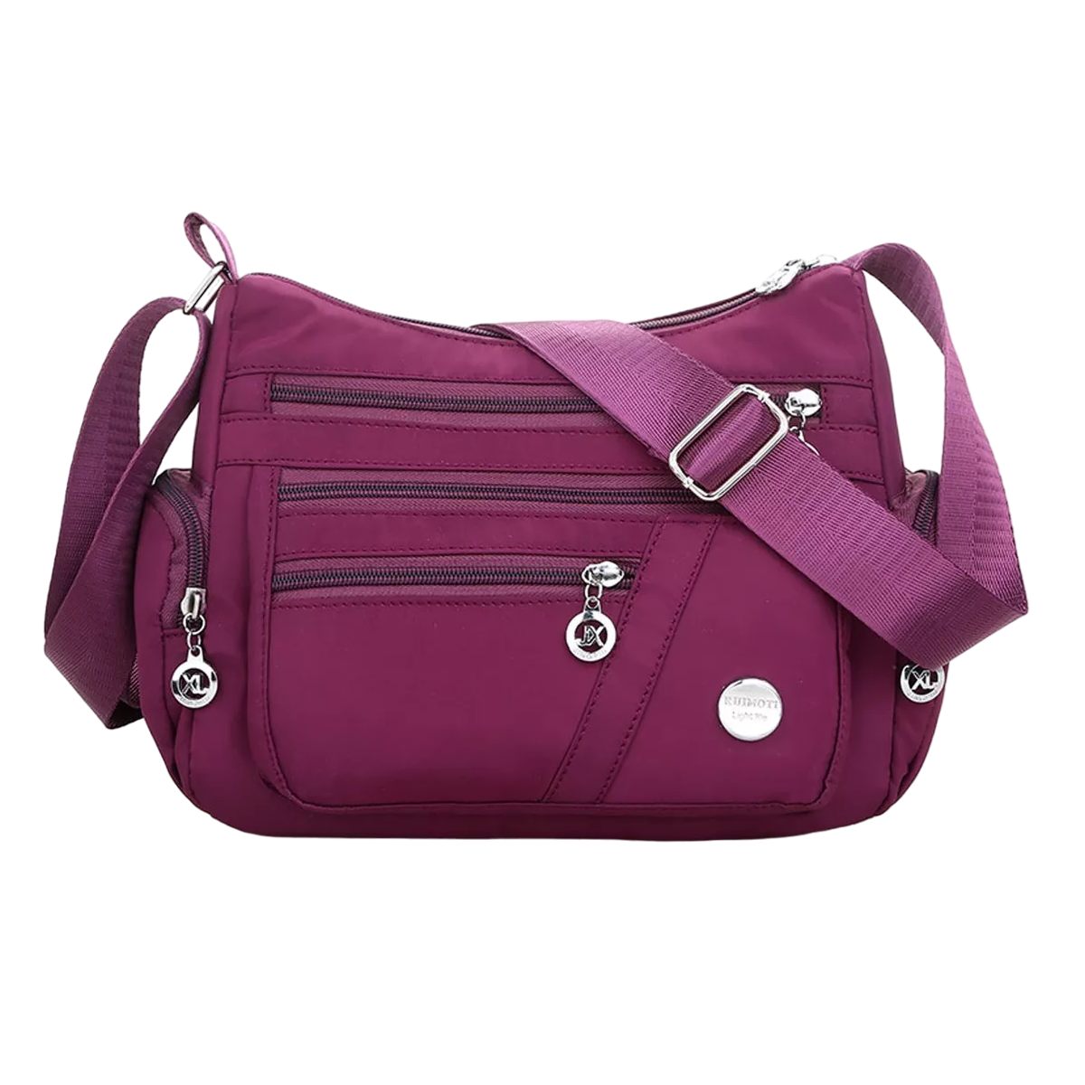 Bolso Multifuncional Impermeable y Antirrobo Púrpura para Mujer