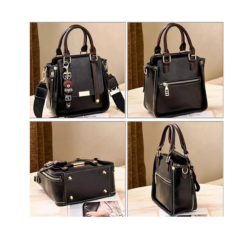Foto 2 | Bolsa Bandolera Belug Negra