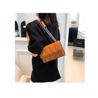 Foto 5 | Bolso Casual de Cuero Pu Ajustable Marrón para Mujer