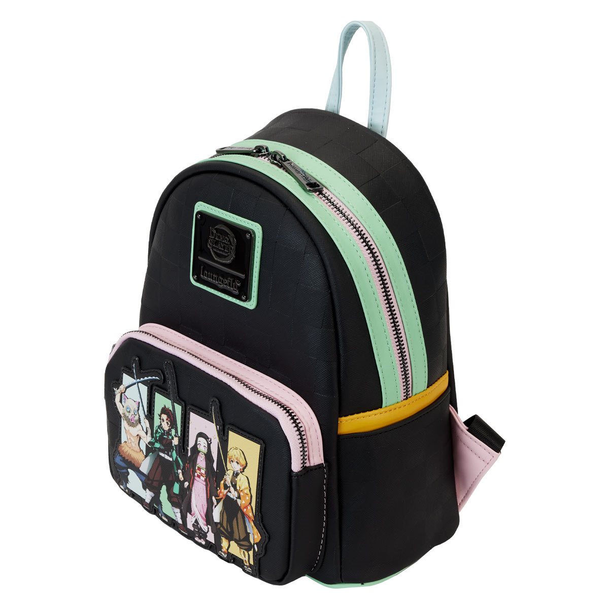 Foto 4 pulgar | Loungefly Mini Backpack Demon Slayer Heroes Group