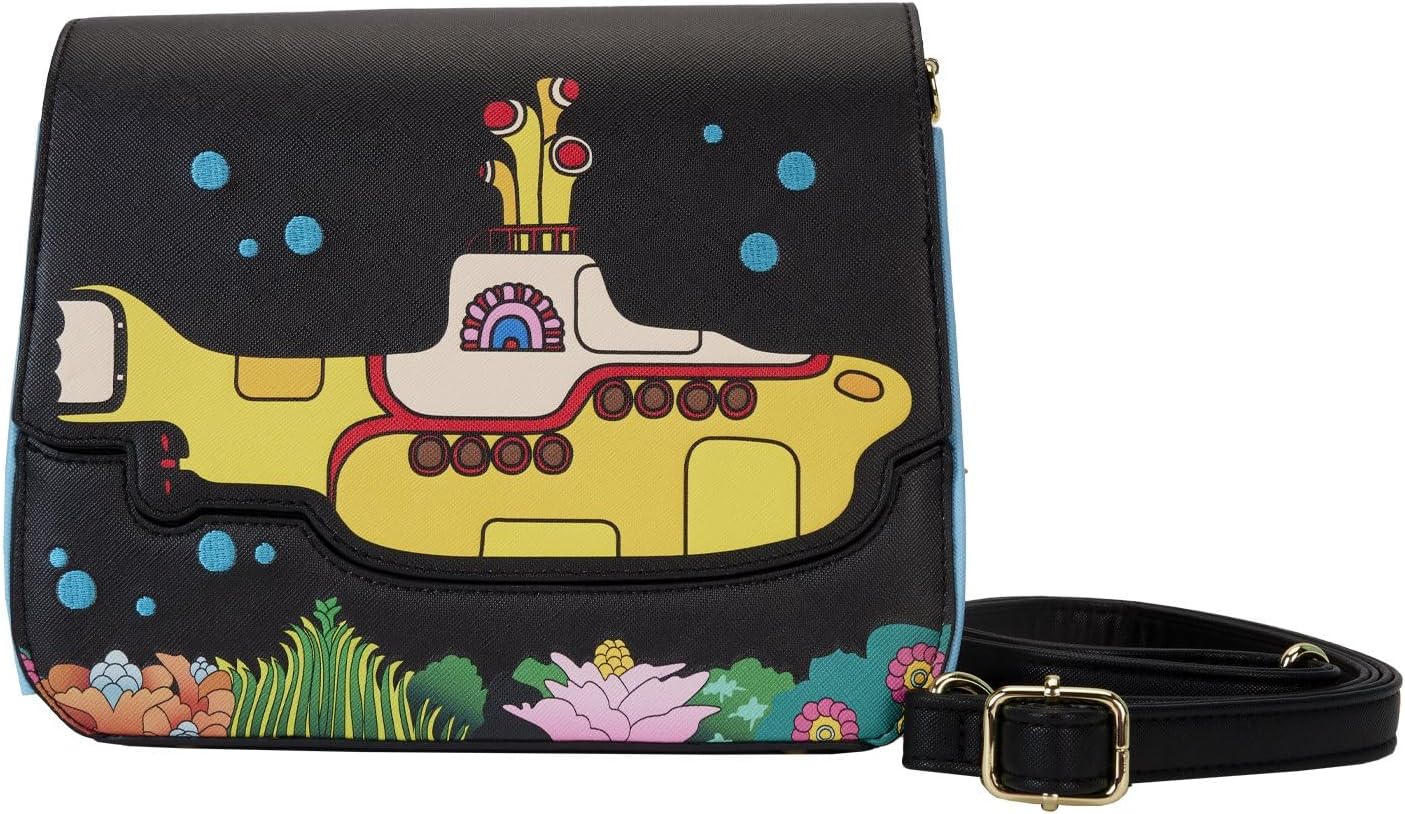 Foto 2 pulgar | Loungefly Crossbody Bag The Beatles Yellow Submarine