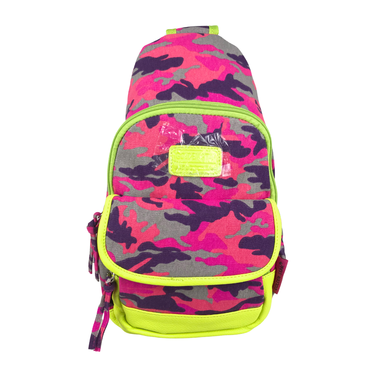 Bolso Cruzado Golden Star Camuflaje EC-1783 Fucsia