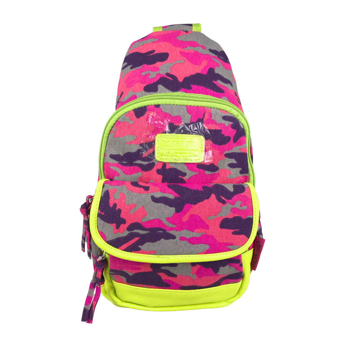 Foto 1 | Bolso Cruzado Golden Star Camuflaje EC-1783 Fucsia