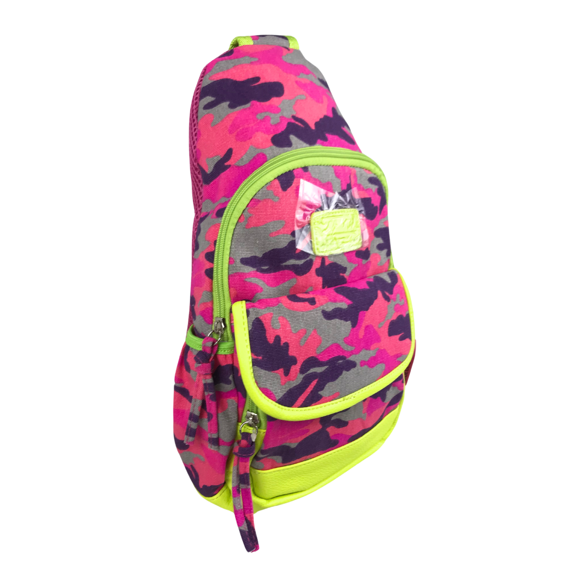 Foto 3 pulgar | Bolso Cruzado Golden Star Camuflaje EC-1783 Fucsia