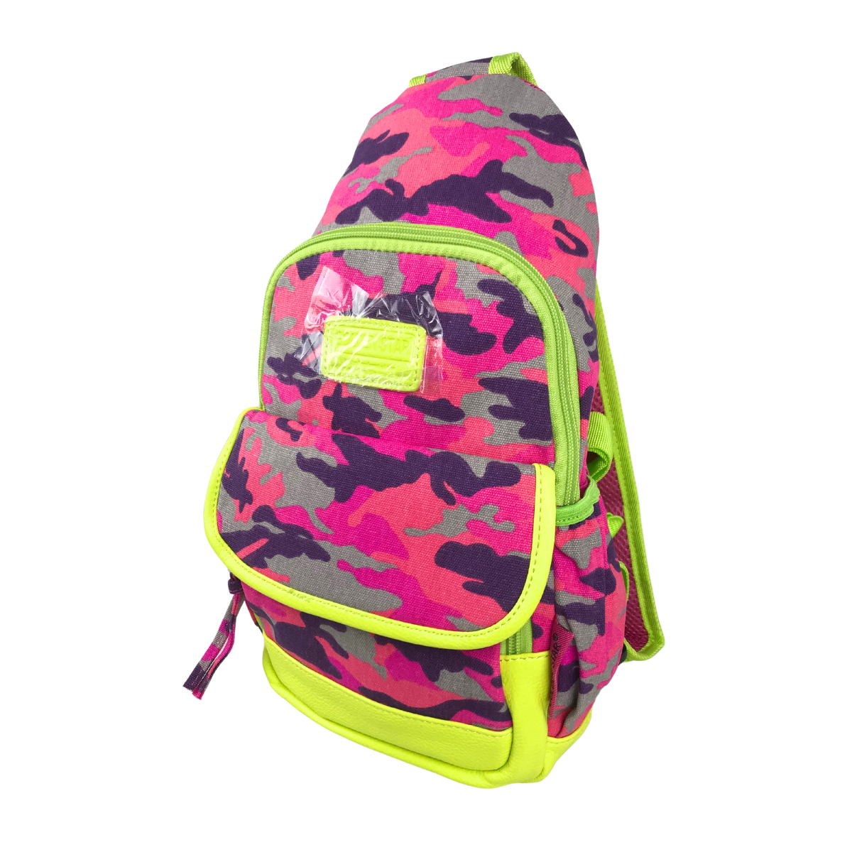 Foto 4 pulgar | Bolso Cruzado Golden Star Camuflaje EC-1783 Fucsia