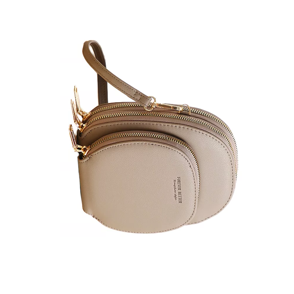Foto 4 pulgar | Bolsa De Hombro Redonda Para Mujer Bolso De Mujer Gris