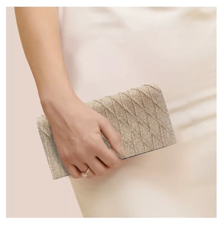Foto 4 | Bolsa De Mano De Noche Para Fiesta Elegante Con Cadena Dorado