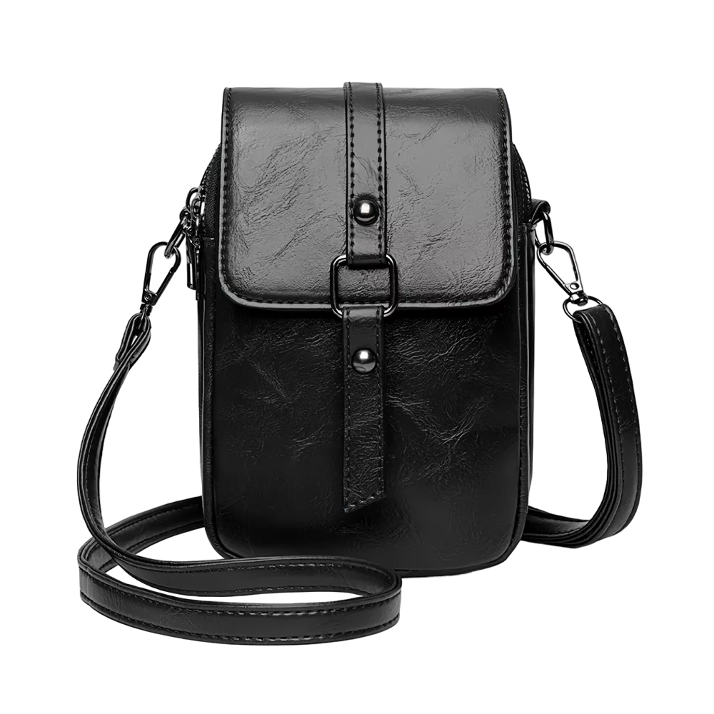 Bolso Para Mujer Cartera Bandolera De Moda Para Celular Negro