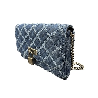 Foto 4 | Bolsa Crossbody Kurt Geiger London Mezclilla Con Cadena