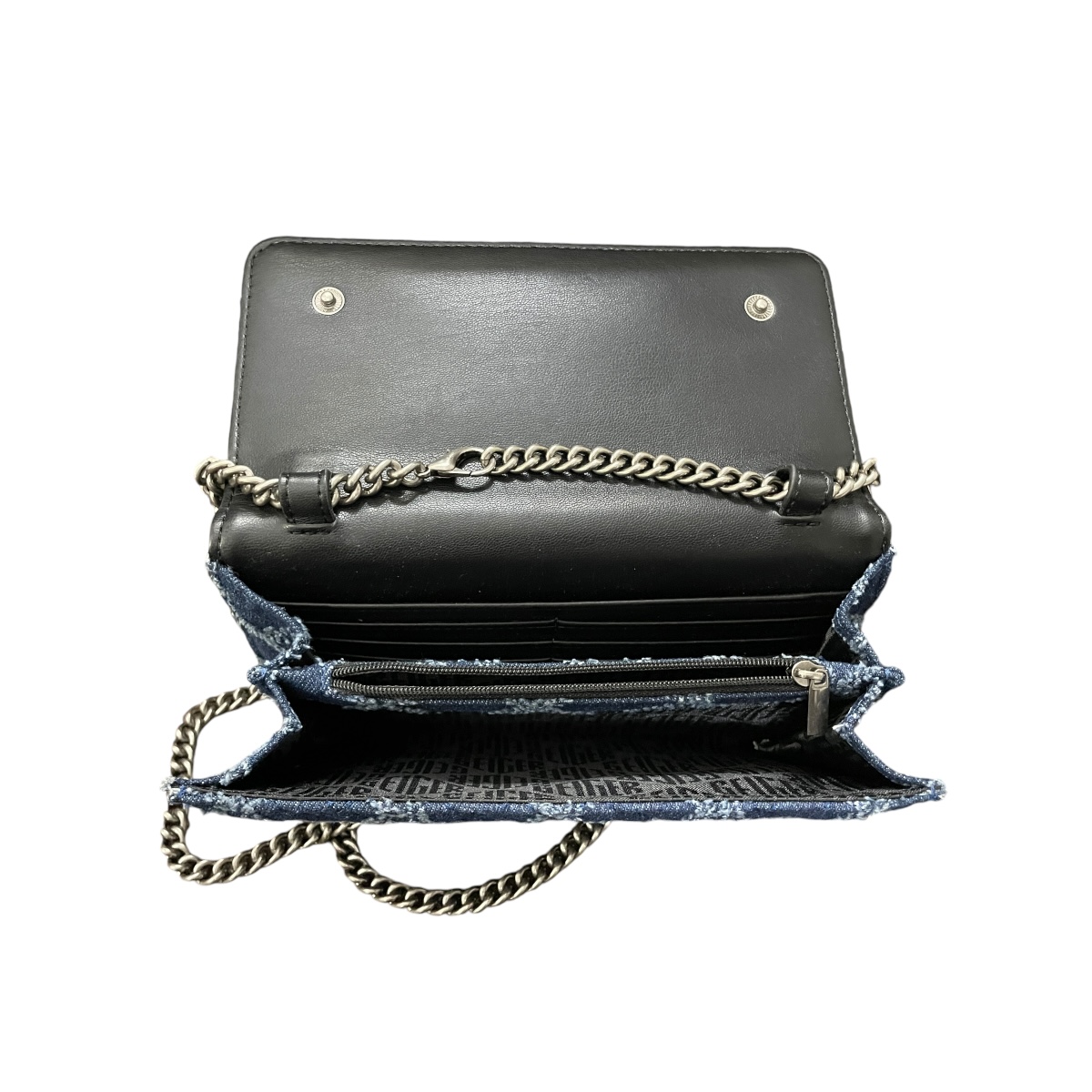 Foto 6 pulgar | Bolsa Crossbody Kurt Geiger London Mezclilla Con Cadena