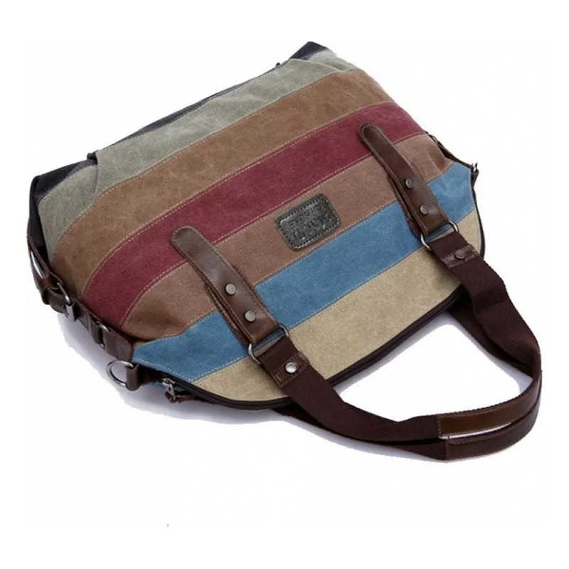 Foto 5 | Bolso Diagonal De Tela De Lona De Gran Capacidad Para Mujer - Venta Internacional.