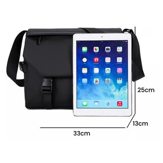 Foto 2 | Bolsa Impermeable Bandolera Negro