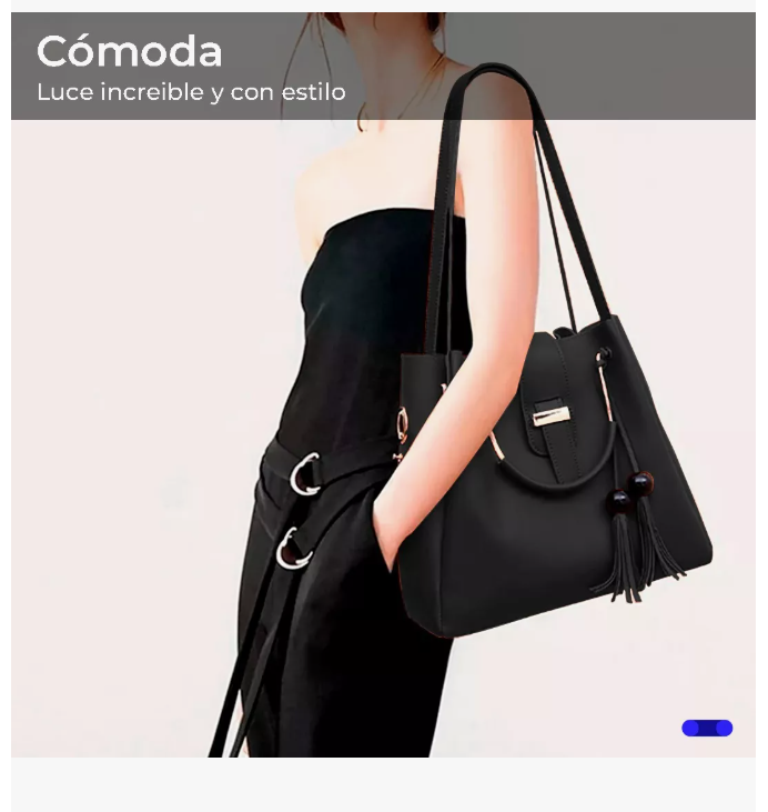 Foto 4 | Set de 3 Bolsas Wünd Negro