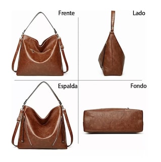 Foto 4 | Set de Bolsas Lab.G Marrón para Mujer