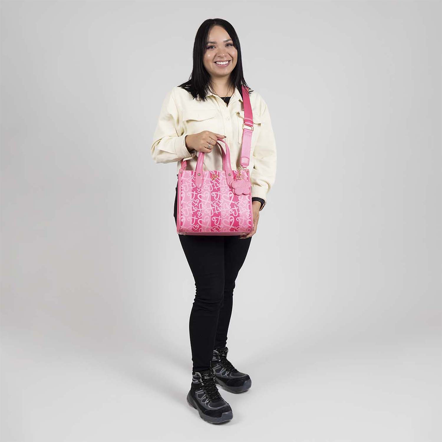 Foto 8 | Satchel Rosa Gorett Karina