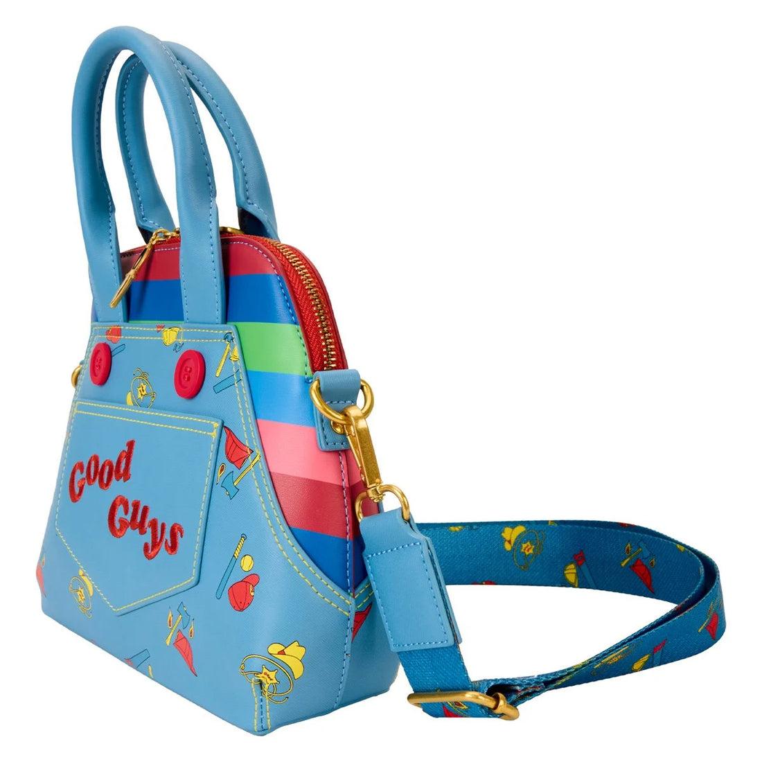 Foto 4 pulgar | Bolso Bandolera Loungefly Childs Play Chucky Cosplay