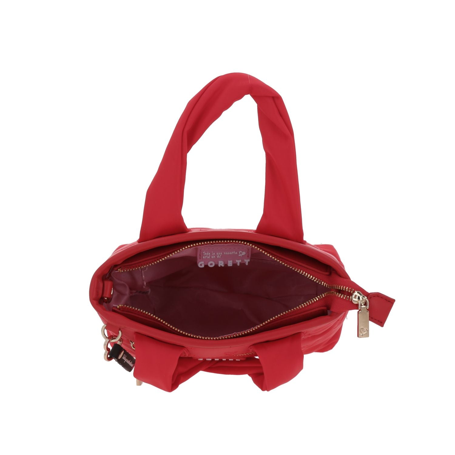 Foto 8 pulgar | Bolsa Satchel Roja Gorett Karime