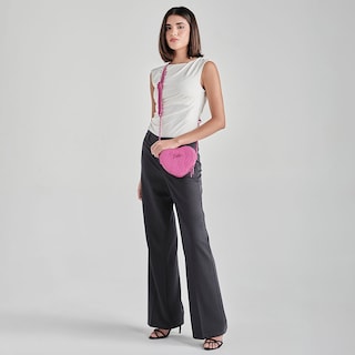 Foto 8 | Crossbody Barbie By Gorett Hanna Rosa para Mujer