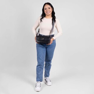 Foto 8 | Crossbody Barbie By Gorett Aitana Negro para Mujer