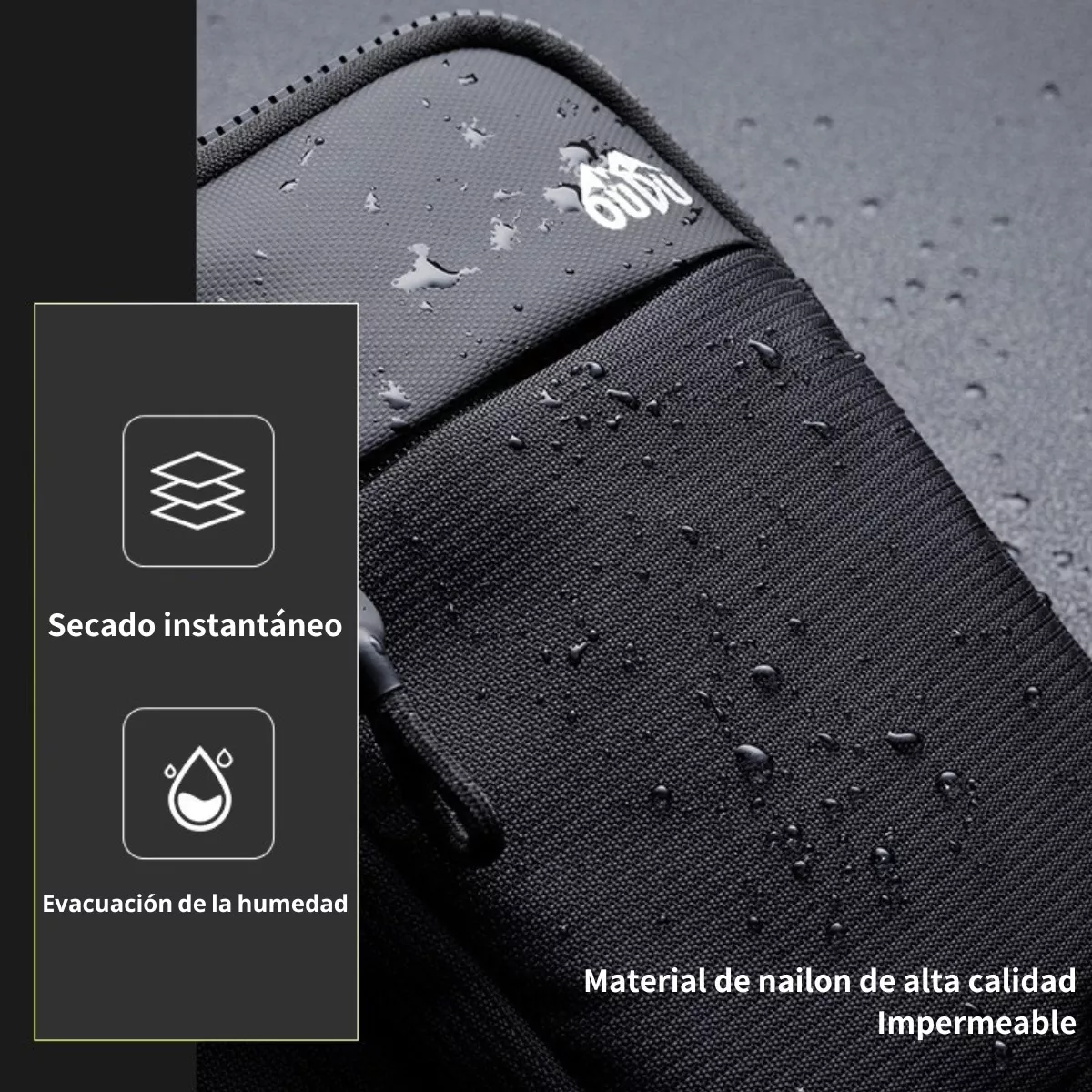Foto 3 pulgar | Bolsa Bandolera Deportiva e Impermeable Eo Safe Imports ESI-18597 Negro