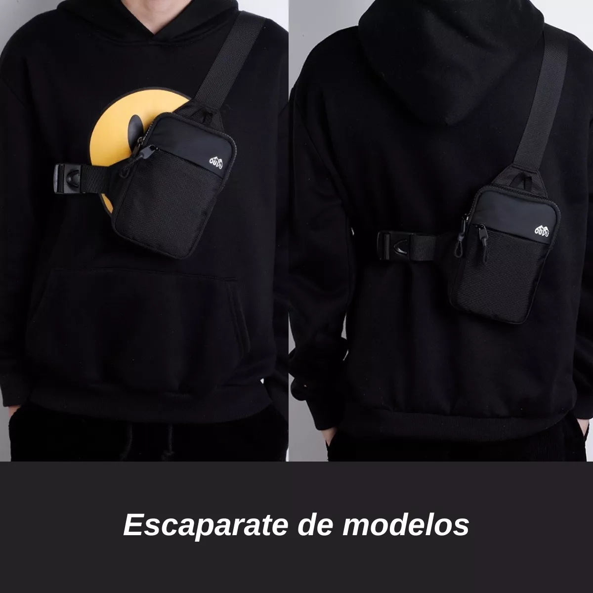 Foto 4 pulgar | Bolsa Bandolera Deportiva e Impermeable Eo Safe Imports ESI-18597 Negro