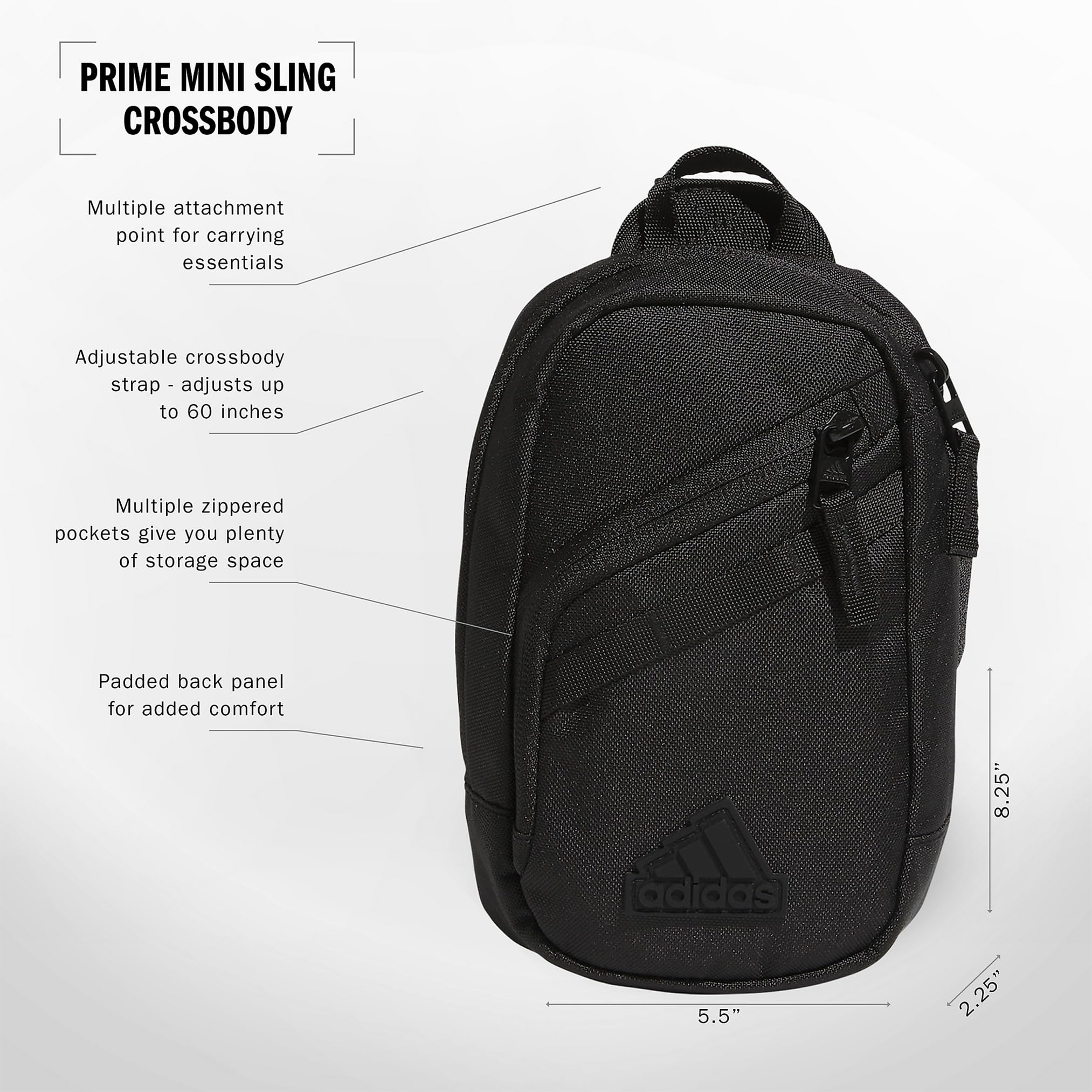 Foto 3 pulgar | Bandolera Adidas Prime Mini Sling Small, Color Negro - Venta Internacional.