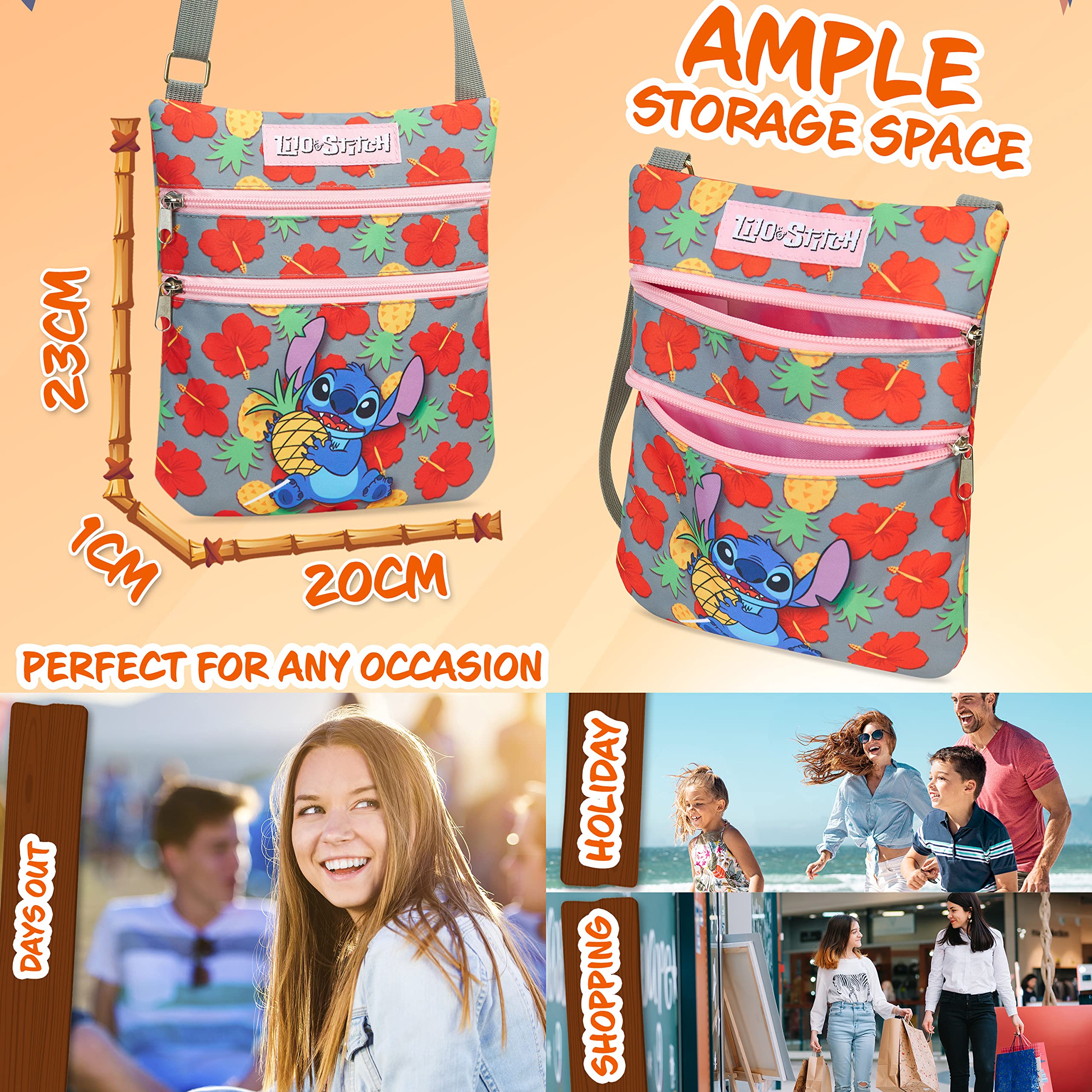 Foto 5 pulgar | Bolsa Infantil Disney Lilo And Stitch - Venta Internacional