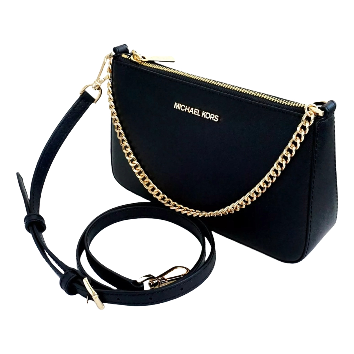 Foto 3 pulgar | Bolsa Y Tarjetero Michael Kors 35s2ggzd6l Negro