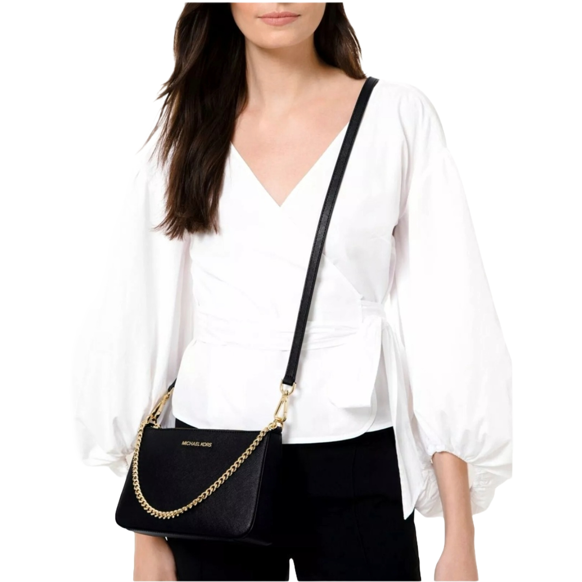 Foto 6 | Bolsa Y Tarjetero Michael Kors 35s2ggzd6l Negro