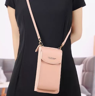 Foto 4 | Bolso Bandolera Xtellar Para Teléfono, Monedero Y Cartera Color Rosa