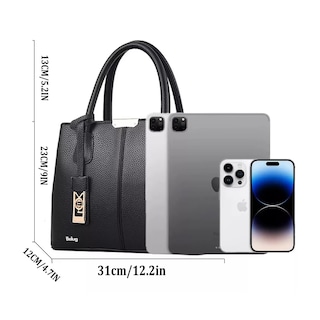 Foto 4 | Bolso Para Laptop Belug Impermeable Negro Para Mujer