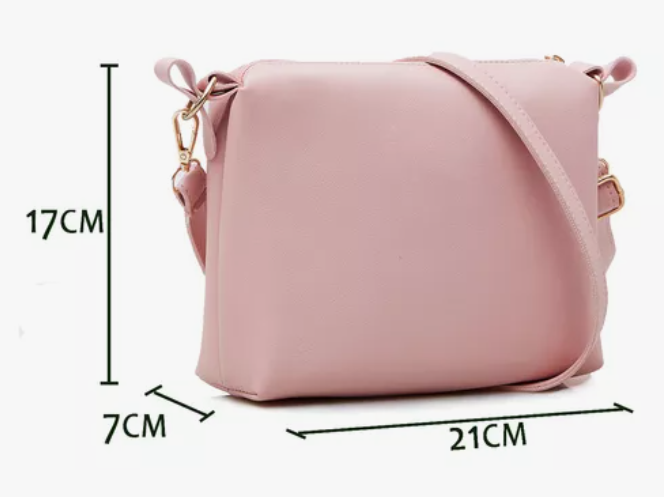 Foto 4 pulgar | Set Bolsas Xtellar Bandolera + Cosmetiquera + Cartera Marrón 3 Piezas