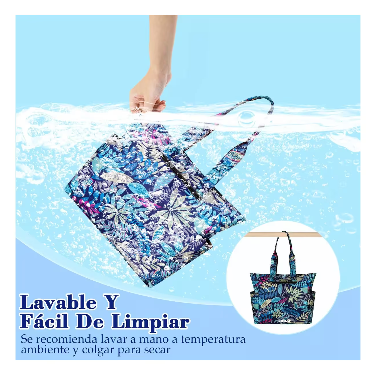 Foto 4 pulgar | Bolsa De Mujer Tote Bag Color Hojas
