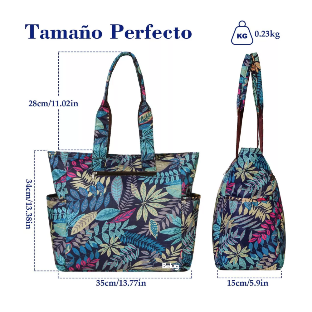 Foto 2 | Bolsa De Mujer Belug Bag Hojas Multicolor