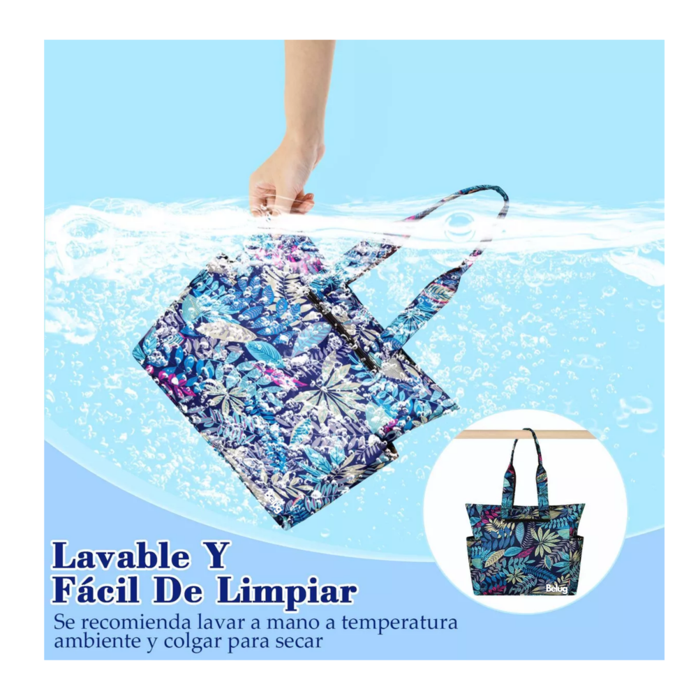 Foto 3 | Bolsa De Mujer Belug Bag Hojas Multicolor