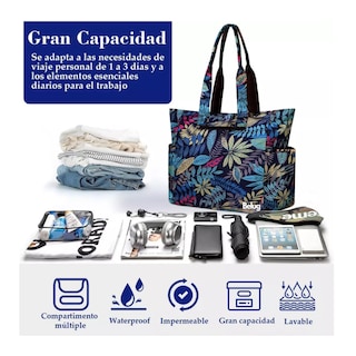 Foto 4 | Bolsa De Mujer Belug Bag Hojas Multicolor