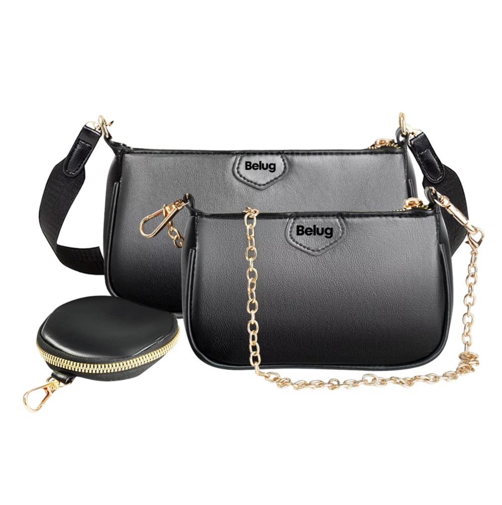 Bolsa 3 En 1 Moda Mujer Bandolera Crossbody Monedero Cartera Belug