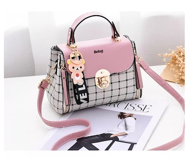 Foto 3 | Bolso Antirrobo De Hombro Belug Rosa Para Mujer