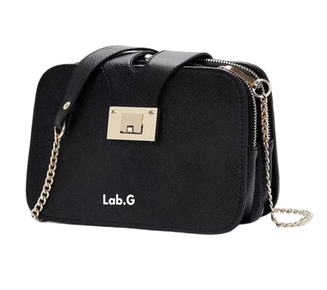 Foto 2 pulgar | Bolso Bandolera Para Mujer Con Hebilla Metálica Negro