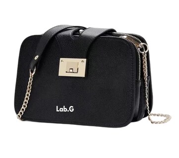 Foto 1 | Bolso Bandolera Para Mujer Con Hebilla Metálica Negro
