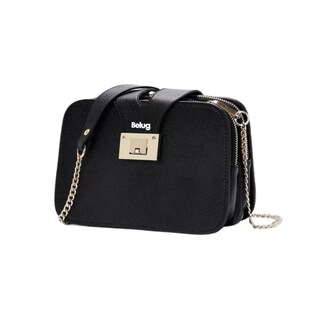 Foto 2 | Bolso Bandolera Para Mujer Con Hebilla Metálica Negro Belug