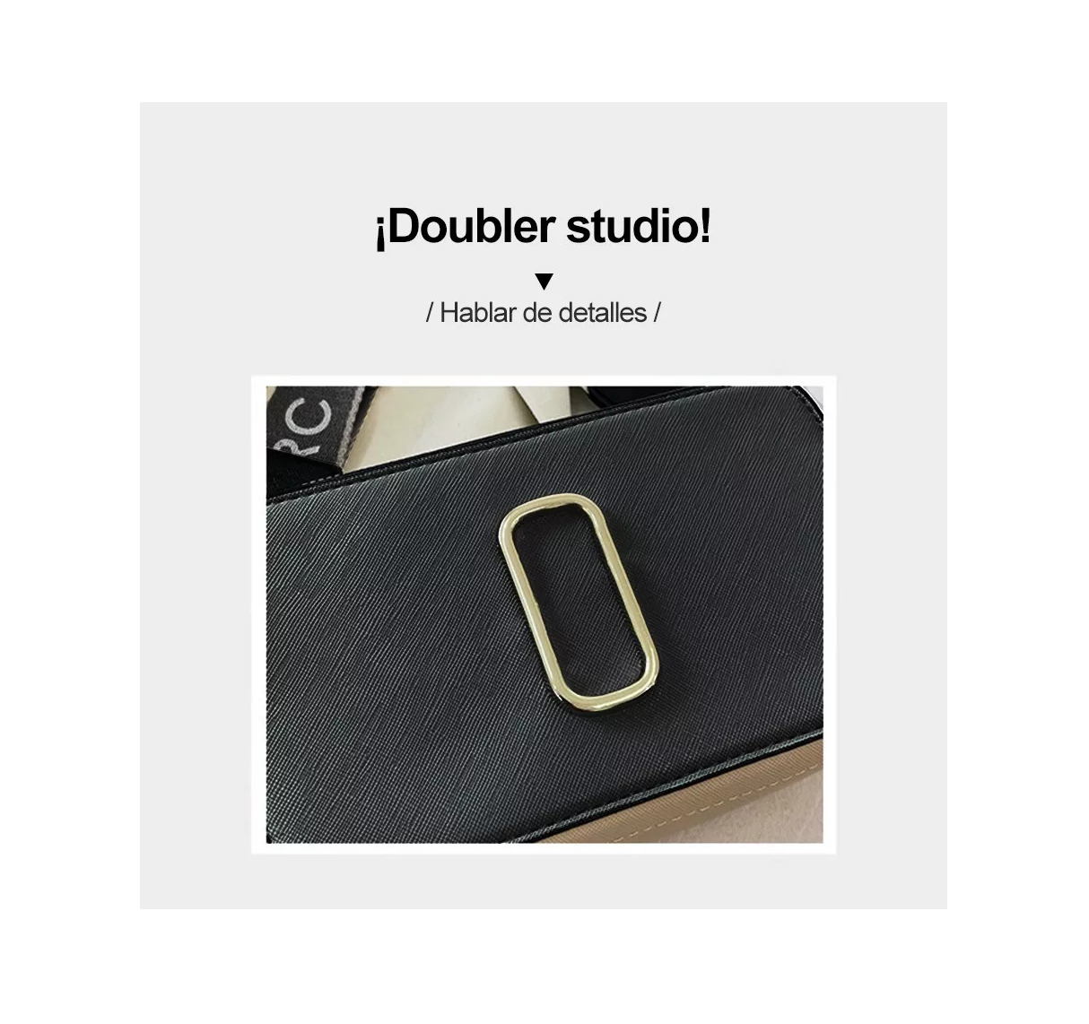 Foto 3 pulgar | Bolsa Bandolera Lab.g Para Mujer Bolso De Hombro Dama Moda Negro