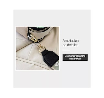 Foto 4 | Bolsa Bandolera Lab.g Para Mujer Bolso De Hombro Dama Moda Negro